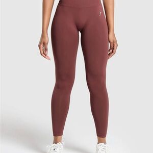 Gymshark Women's Burgundy High-Waisted Leggings